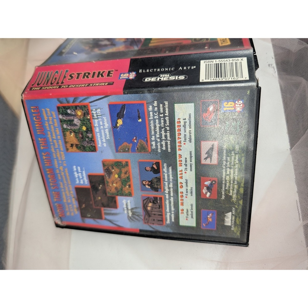 Jungle Strike Sega Genesis (1993) Complete with Case & Manual - Untested - Picture 3 of 8